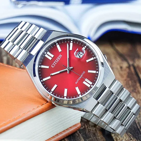 Đồng Hồ Nam Citizen Tsuyosa Automatic Watch NJ0150-56W Màu Bạc/Đỏ - Đồng hồ - Vua Hàng Hiệu