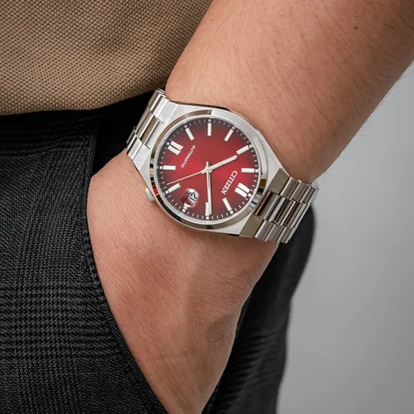 Đồng Hồ Nam Citizen Tsuyosa Automatic Watch NJ0150-56W Màu Bạc/Đỏ - Đồng hồ - Vua Hàng Hiệu