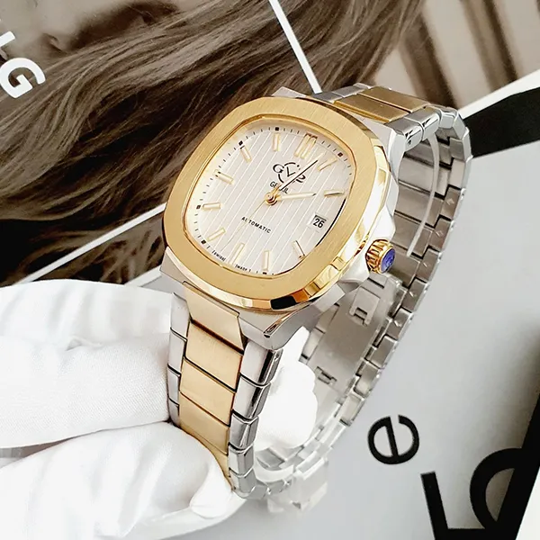 Đồng Hồ Nam GV2 By Gevril 18103 Potente Swiss Automatic Watch Màu Bạc Phối Vàng