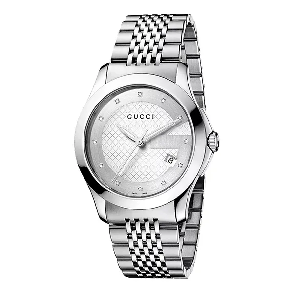 Đồng Hồ Nam Gucci G-Timeless Classic Stainless Steel Watch YA126404 Màu Bạc