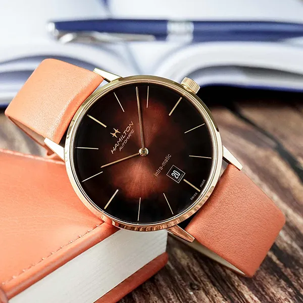 Đồng Hồ Nam Hamilton American Classic H38735501 Màu Nâu Đen - Đồng hồ - Vua Hàng Hiệu