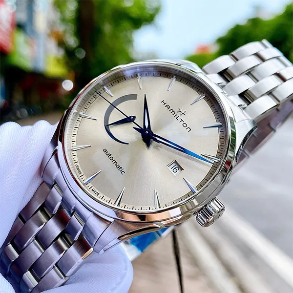 Đồng Hồ Nam Hamilton Jazzmaster Power Reserve H32635122 Màu Bạc