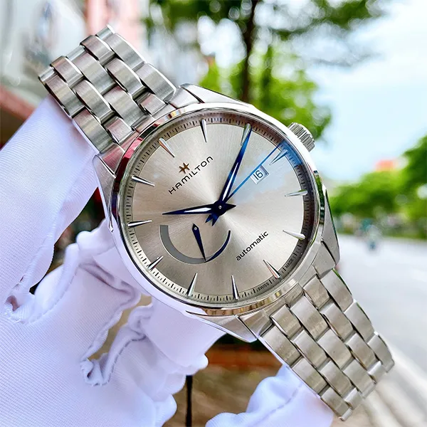 Đồng Hồ Nam Hamilton Jazzmaster Power Reserve H32635122 Màu Bạc