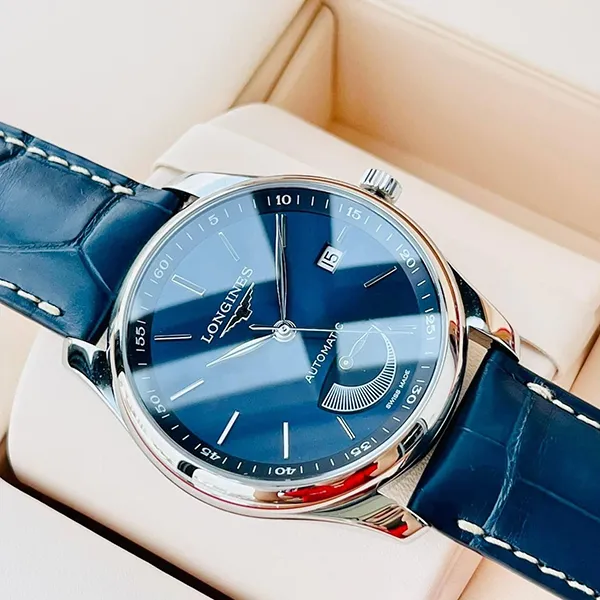Đồng Hồ Nam Longines Master Power Reserve L2.908.4.92.0 Màu Bạc Xanh Navy