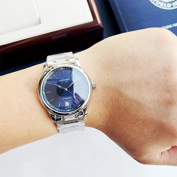 Đồng Hồ Nam Longines Master Watch L2.628.4.92.6 (L26284926) Màu Bạc Phối Xanh - Đồng hồ - Vua Hàng Hiệu