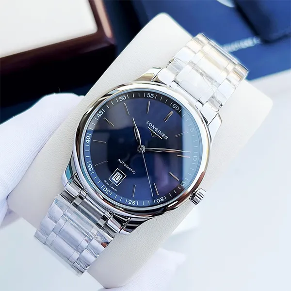 Đồng Hồ Nam Longines Master Watch L2.628.4.92.6 (L26284926) Màu Bạc Phối Xanh - Đồng hồ - Vua Hàng Hiệu