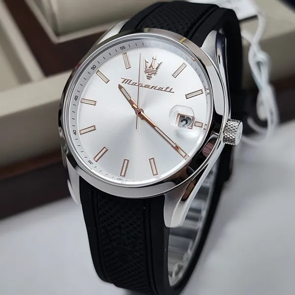 Đồng Hồ Nam Maserati Attrazione R8851151006 Màu Bạc Đen