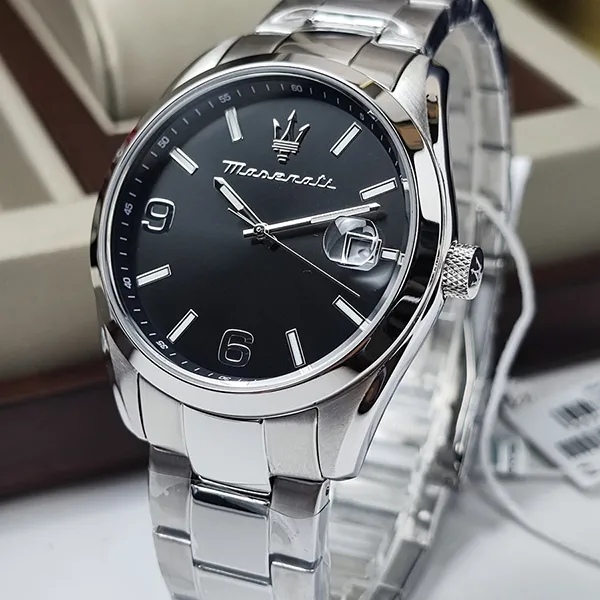 Đồng Hồ Nam Maserati Attrazione R8853151007 Màu Bạc Đen