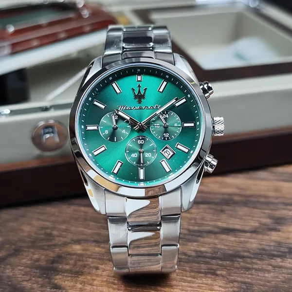 Đồng Hồ Nam Maserati Attrazione R8853151011 Màu Bạc Xanh