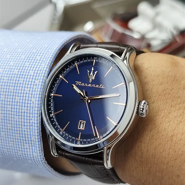 Đồng Hồ Nam Maserati Maserati Epoca Quartz Chronograph Men’s Watch R8851118016 Màu Nâu Xanh - Đồng hồ - Vua Hàng Hiệu