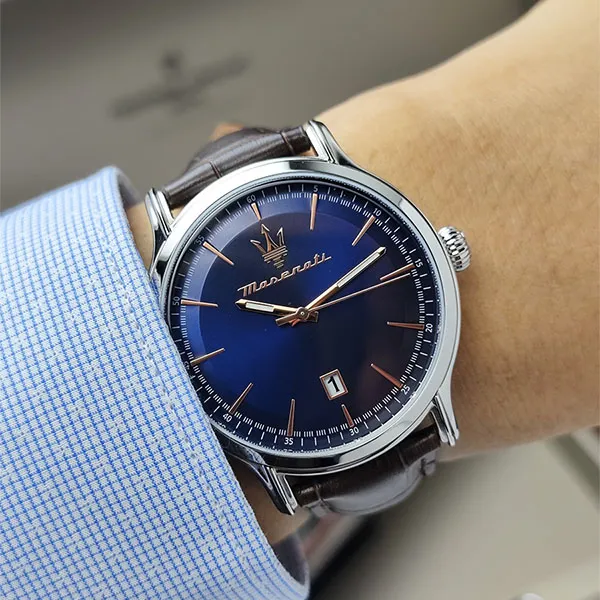 Đồng Hồ Nam Maserati Maserati Epoca Quartz Chronograph Men’s Watch R8851118016 Màu Nâu Xanh - Đồng hồ - Vua Hàng Hiệu