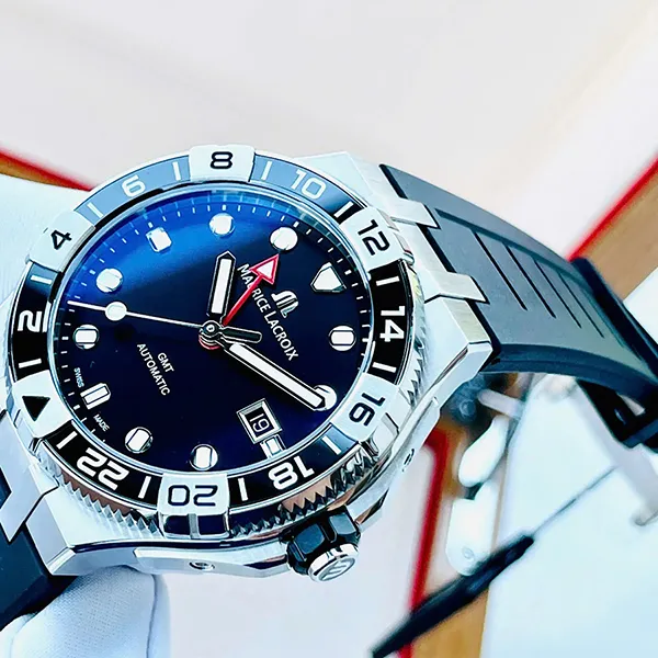 Đồng Hồ Nam Maurice Lacroix Aikon Automatic AI6158-SS001-330-2 Màu Đen - Đồng hồ - Vua Hàng Hiệu