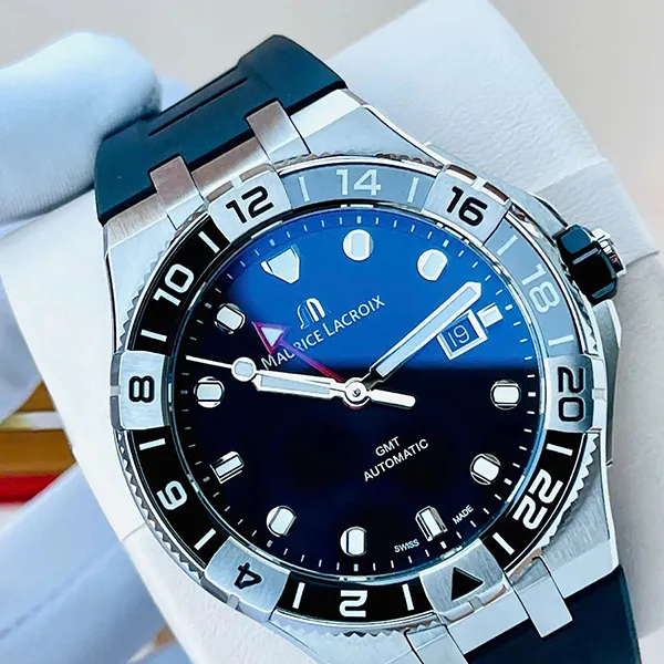 Đồng Hồ Nam Maurice Lacroix Aikon Automatic AI6158-SS001-330-2 Màu Đen - Đồng hồ - Vua Hàng Hiệu