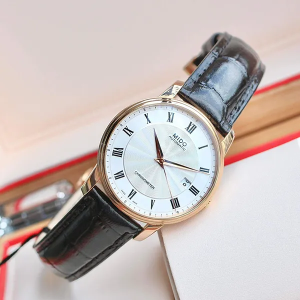 Đồng Hồ Nam Mido Baroncelli III Automatic M901.408.76.033.20 (M9014087603320) Màu Đen Trắng