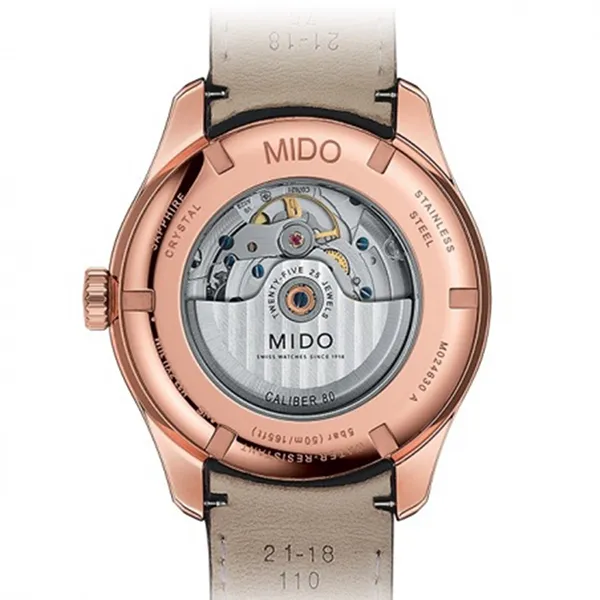Đồng Hồ Nam Mido Belluna II Watch M024.630.36.291.00 Màu Nâu Đậm