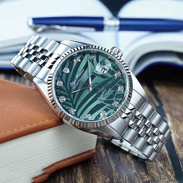 Đồng Hồ Nam Olym Pianus Automatic OP89322AGS-XL Màu Xanh Bạc - Đồng hồ - Vua Hàng Hiệu