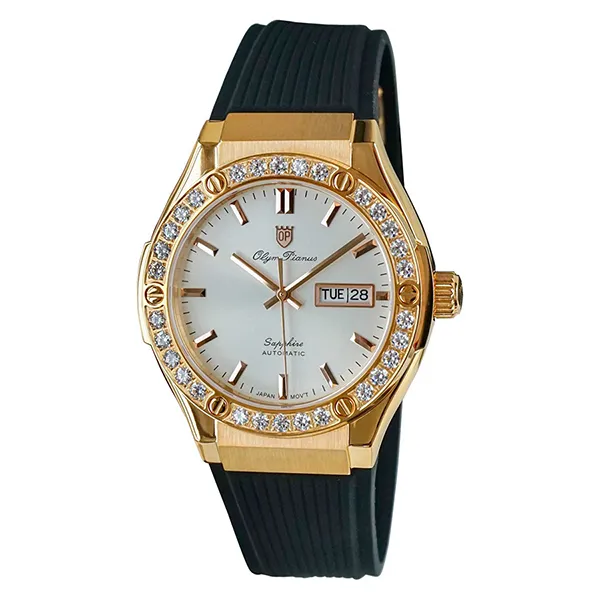 Đồng Hồ Nam Olym Pianus Classic Fusion Watch OP990-45ADGR-GL-T Màu Đen/Vàng Hồng