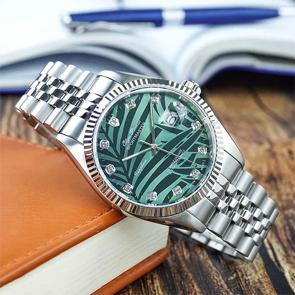 Đồng Hồ Nam Olym Pianus Watch OP89322GS-XL Màu Bạc Phối Xanh Lá - Đồng hồ - Vua Hàng Hiệu