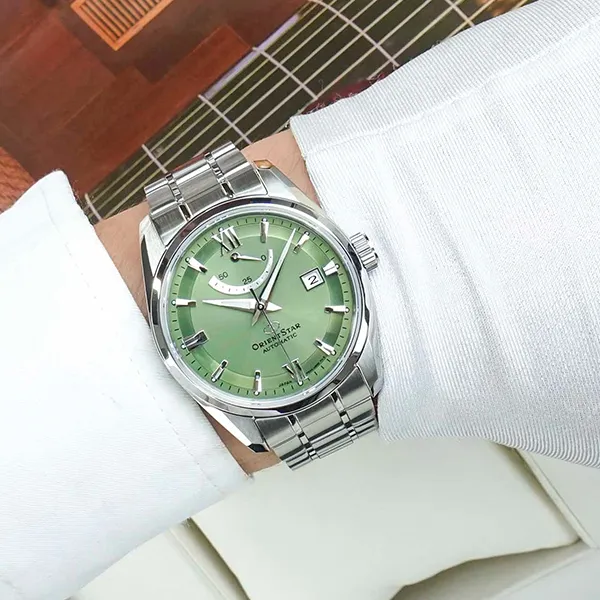 Đồng Hồ Nam Orient Automatic Star RK-AU0107E (RE-AU0107E) Màu Bạc Phối Xanh