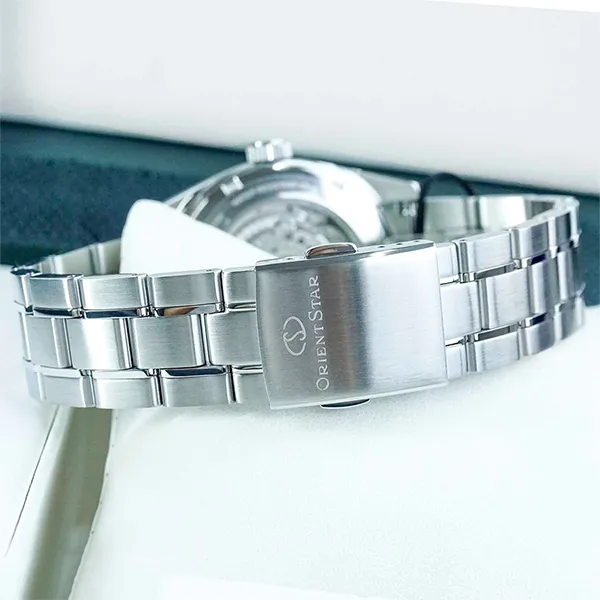 Đồng Hồ Nam Orient Automatic Star RK-AU0107E (RE-AU0107E) Màu Bạc Phối Xanh