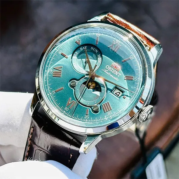 Đồng Hồ Nam Orient Automatic Watch RA-AK0805E30B (RAAK0805E30B) Màu Bạc Xanh