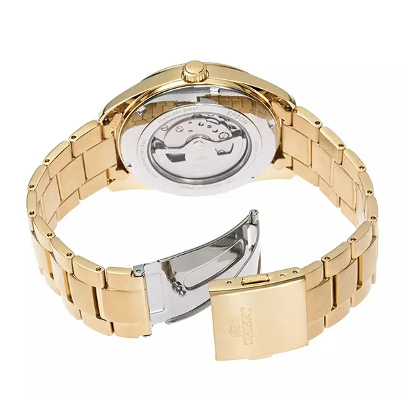 Đồng Hồ Nam Orient Semi Skeleton Automatic Watch RN-AR0007S Màu Vàng Gold