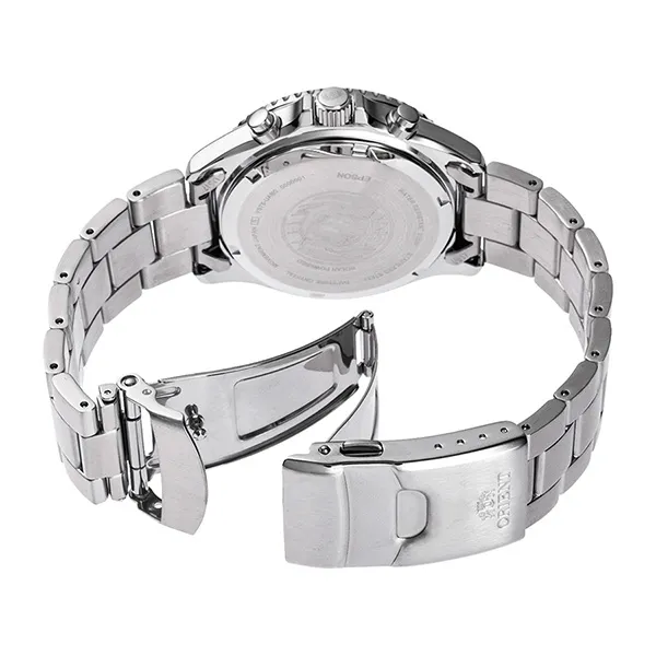 Đồng Hồ Nam Orient Sport Solar Chronograph RA-TX0206L10B Màu Bạc/Xanh
