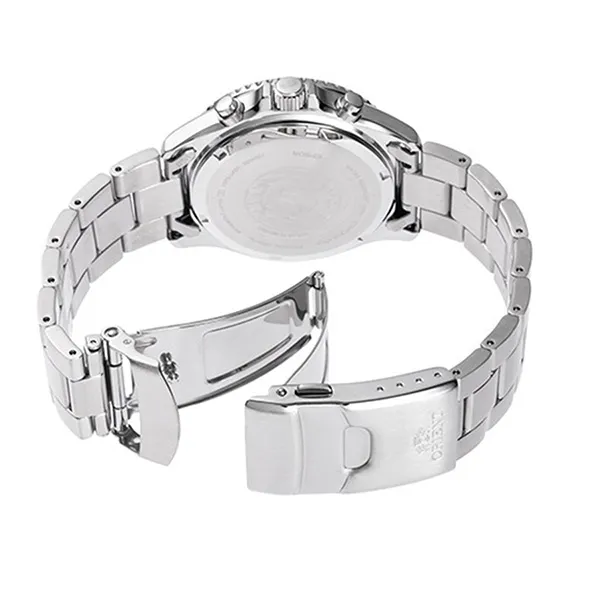 Đồng Hồ Nam Orient Sport Solar Chronograph RA-TX0207R10B Màu Bạc/Đỏ