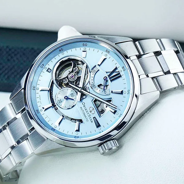 Đồng Hồ Nam Orient Star Contemporary Modern Skeleton 2024 Limited Edition RK-AV0127L Màu Xanh Bạc