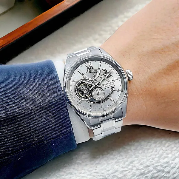 Đồng Hồ Nam Orient Star Contemporary Modern Skeleton Watch RK-AV0125S Màu Bạc