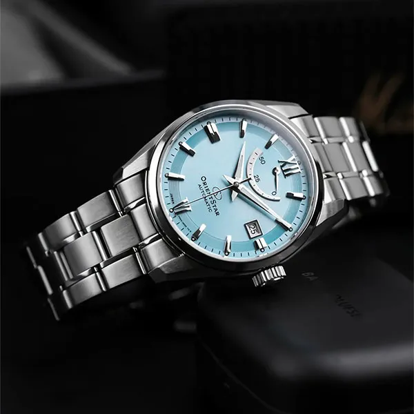 Đồng Hồ Nam Orient Star Contemporary Standard RE-AU0109L00B (RK-AU0109L) Màu Xanh Bạc