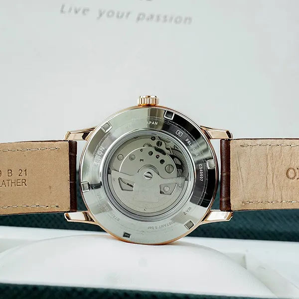 Đồng Hồ Nam Orient Sun And Moon Gen 4 RN-AS0002S (RA-AS0003S10B) Màu Nâu Trắng