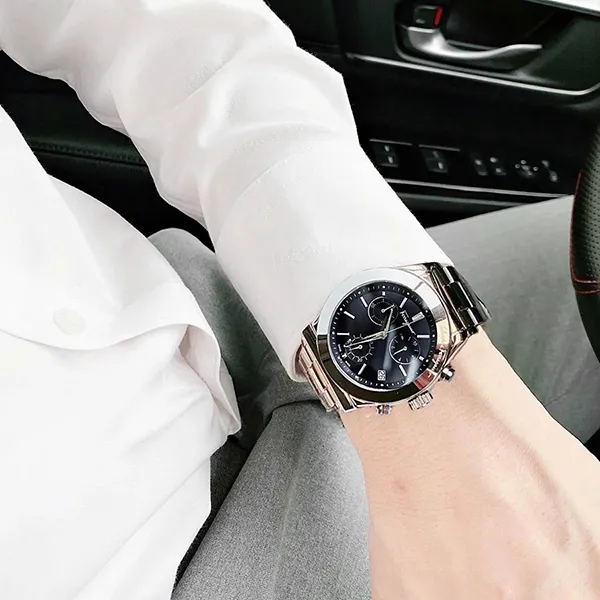 Đồng Hồ Nam Salvatore Ferragamo 1898 Quartz Watch FH6010016 Màu Bạc/Đen
