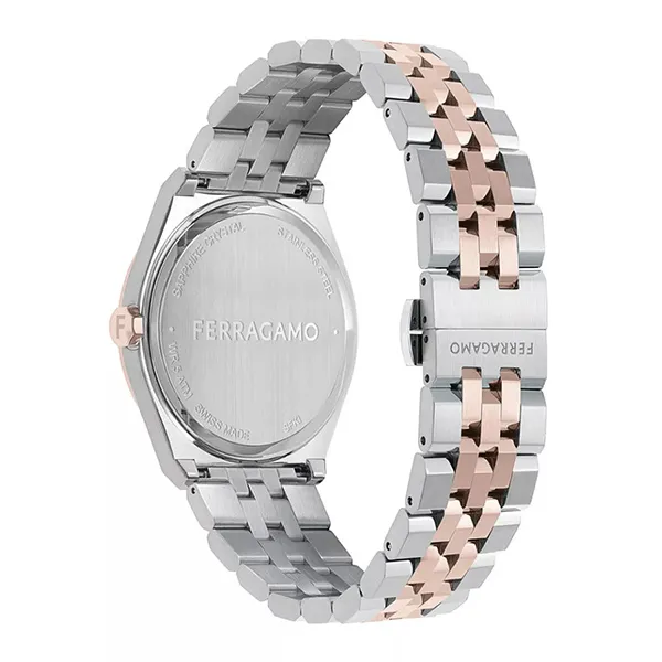 Đồng Hồ Nam Salvatore Ferragamo Vega Two-Tone Diamond Watch 40mm 106169 Phối Màu