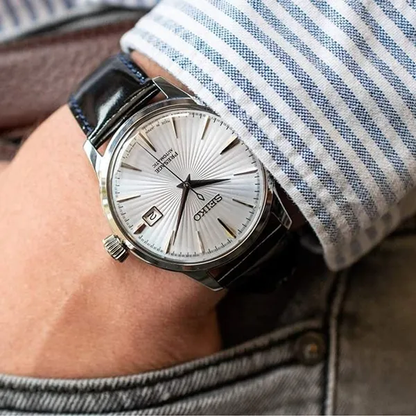 Đồng Hồ Nam Seiko Presage Cocktail Men's Watch SRPB43J1 Màu Bạc