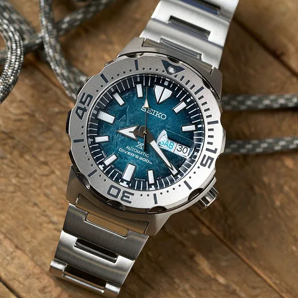 Đồng Hồ Nam Seiko Prospex Automatic SRPH75K1 Màu Xanh Bạc