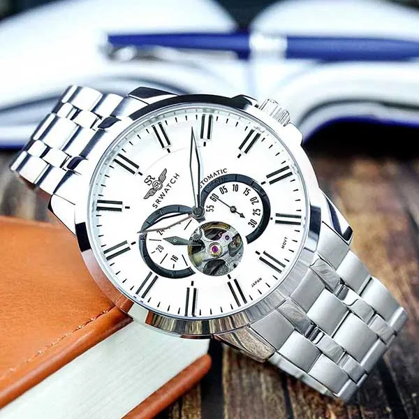 Đồng Hồ Nam SRWATCH Automatic Open Heart SG8871.1102 Màu Bạc - Đồng hồ - Vua Hàng Hiệu