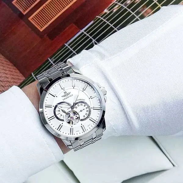 Đồng Hồ Nam SRWATCH Automatic Open Heart SG8871.1102 Màu Bạc - Đồng hồ - Vua Hàng Hiệu