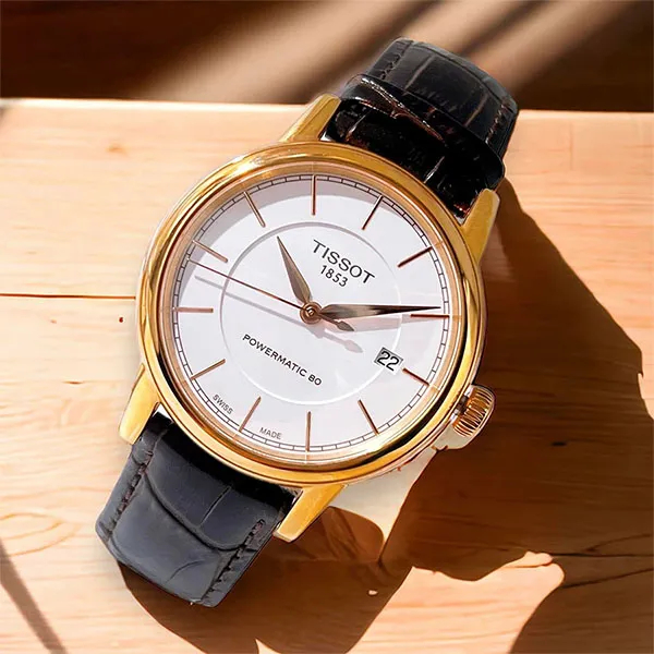 Đồng Hồ Nam Tissot Carson Powermatic 80 T085.407.36.011.00 (T0854073601100) Màu Vàng Đen - Đồng hồ - Vua Hàng Hiệu