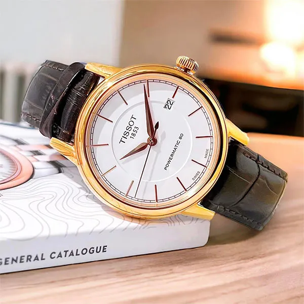 Đồng Hồ Nam Tissot Carson Powermatic 80 T085.407.36.011.00 (T0854073601100) Màu Vàng Đen - Đồng hồ - Vua Hàng Hiệu