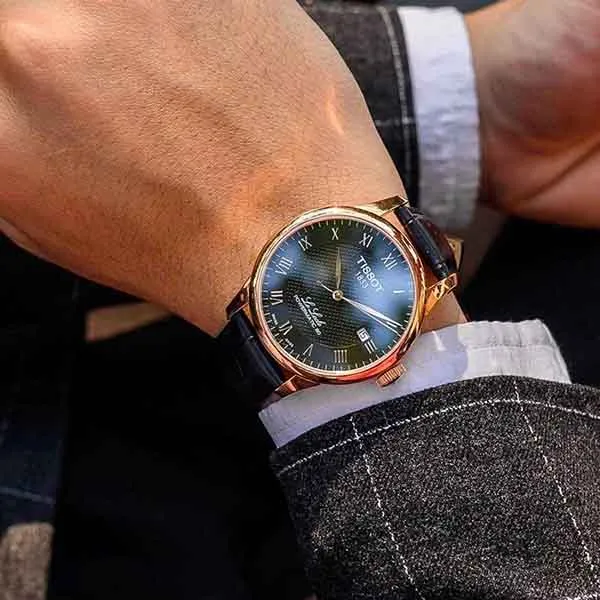 Đồng Hồ Nam Tissot Le Locle Powermatic 80 T006.407.36.053.00 (T0064073605300) Màu Đen