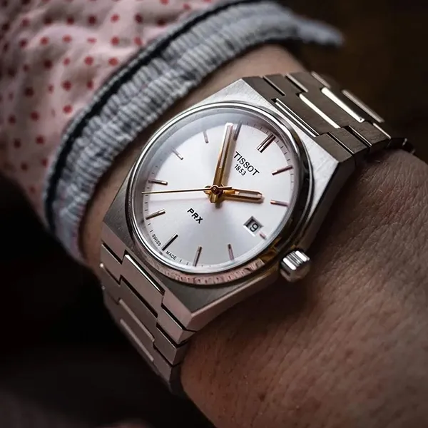 Đồng Hồ Nam Tissot PRX Quartz T137.410.11.031.00 Màu Bạc Trắng
