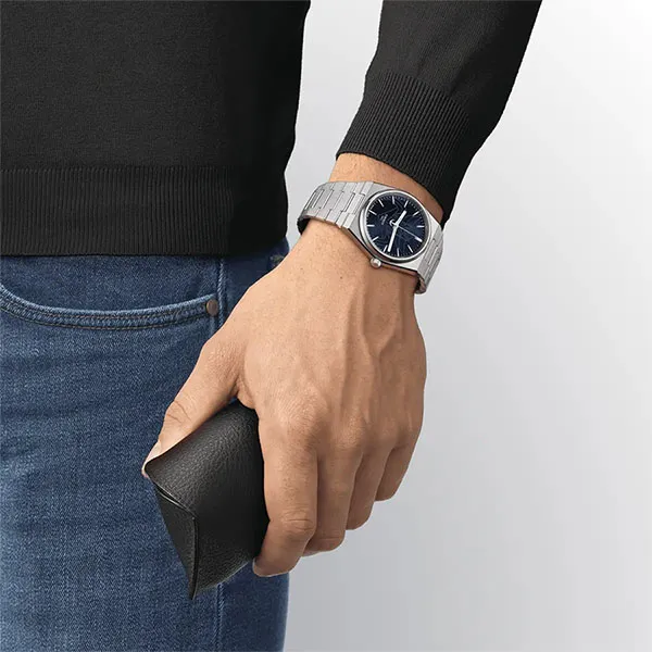 Đồng Hồ Nam Tissot PRX UFO Robot Grendizer T137.407.11.041.02 (T1374071104102) Màu Bạc Xanh