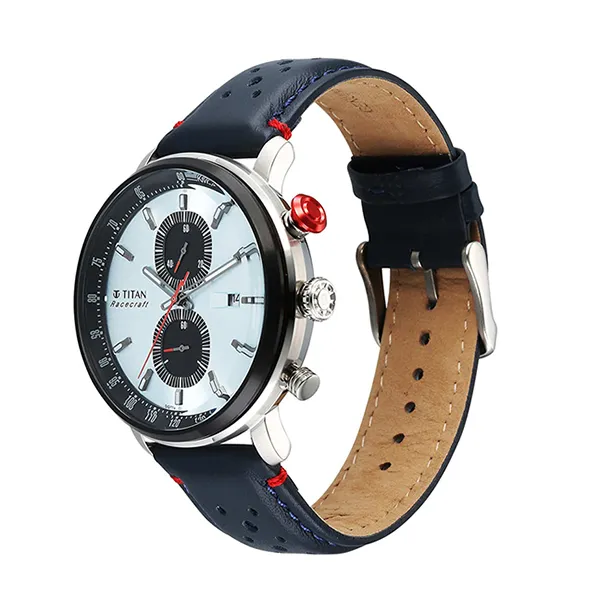 Đồng Hồ Nam Titan Men Stainless Steel Round Shape Watches 1857KL02 Màu Xanh