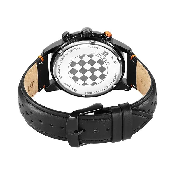 Đồng Hồ Nam Titan Stainless Steel Round Shape Watches 90152KL02 Màu Đen