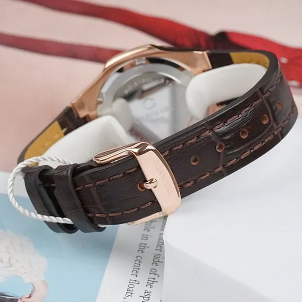 Đồng Hồ Nữ Carnival 34mm 8160L-VH-DD-N Màu Nâu/ Vàng Hồng - Đồng hồ - Vua Hàng Hiệu