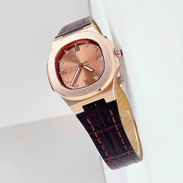Đồng Hồ Nữ Carnival 34mm 8160L-VH-DD-N Màu Nâu/ Vàng Hồng - Đồng hồ - Vua Hàng Hiệu