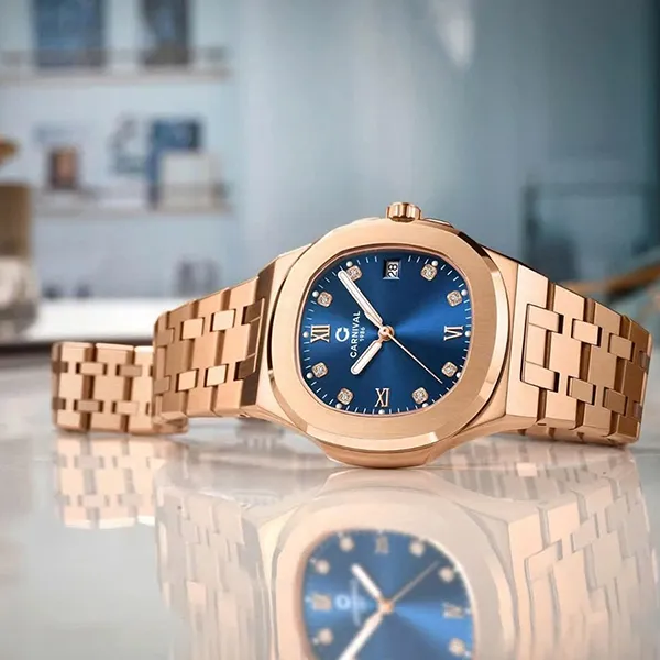Đồng Hồ Nữ Carnival 34mm Carnival 8160L-VH-X Màu Xanh/ Vàng Hồng - Đồng hồ - Vua Hàng Hiệu