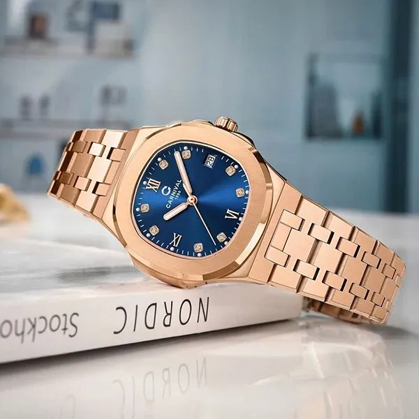 Đồng Hồ Nữ Carnival 34mm Carnival 8160L-VH-X Màu Xanh/ Vàng Hồng - Đồng hồ - Vua Hàng Hiệu