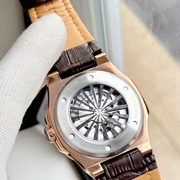 Đồng Hồ Nam Carnival 8158G-VH-DD-N Màu Nâu/ Vàng Hồng
